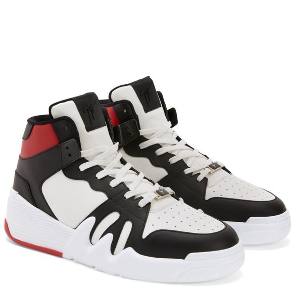Giuseppe Zanotti RU20022 Talon Birel White/Blk/RedMen's Sneakers